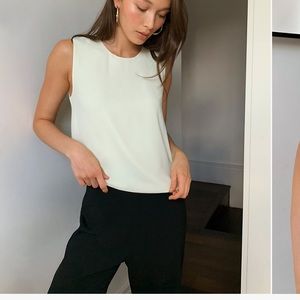 Aritzia Babaton day blouse white xs